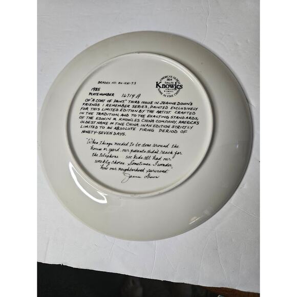 VTG Jeanne Down's Friends "A Coat of Paint"  "Office Hours" collector plates COA - Picture 5 of 8